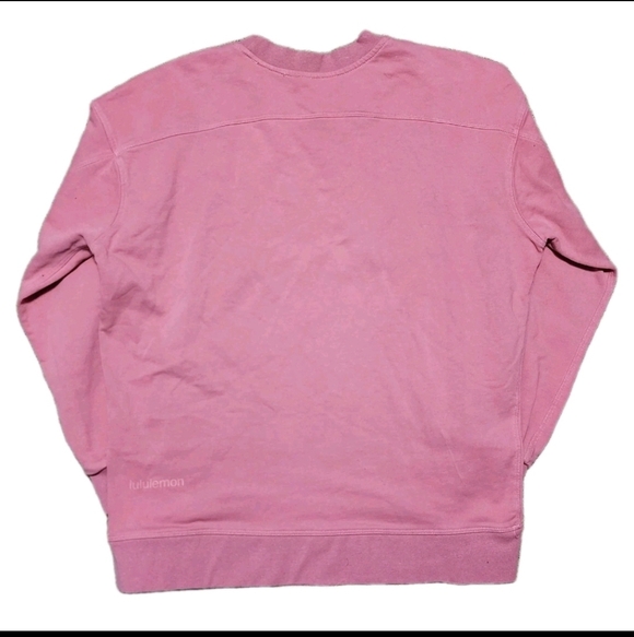 Womens Lululemon Perfectly Oversized Crewneck Sweatshirt Size 6 Rose Salmon Pink - Picture 2 of 5